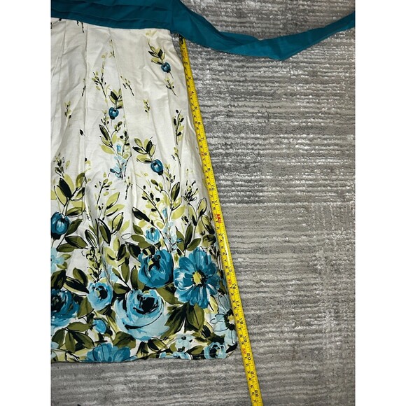 NWT Women's Cottagecore Meets Bodice Mid Dress Straps Tie Back‎ w/Slip Sz 1 - Picture 7 of 8